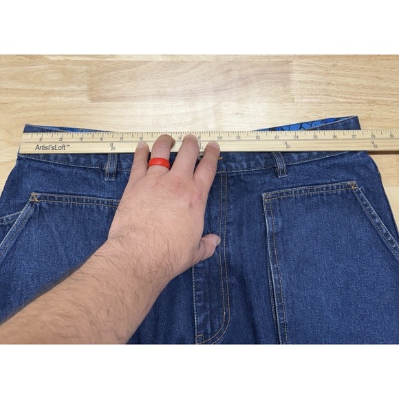 Platinum Fubu Fat Albert Baggy Jeans Men's Actual 35 (tagged 36) Streetwear Y2K - Picture 8 of 14